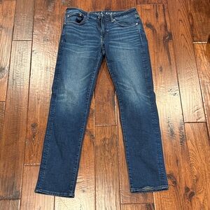 American Eagle Outfitters Dark Blue Straight Jeans 32”x34”
